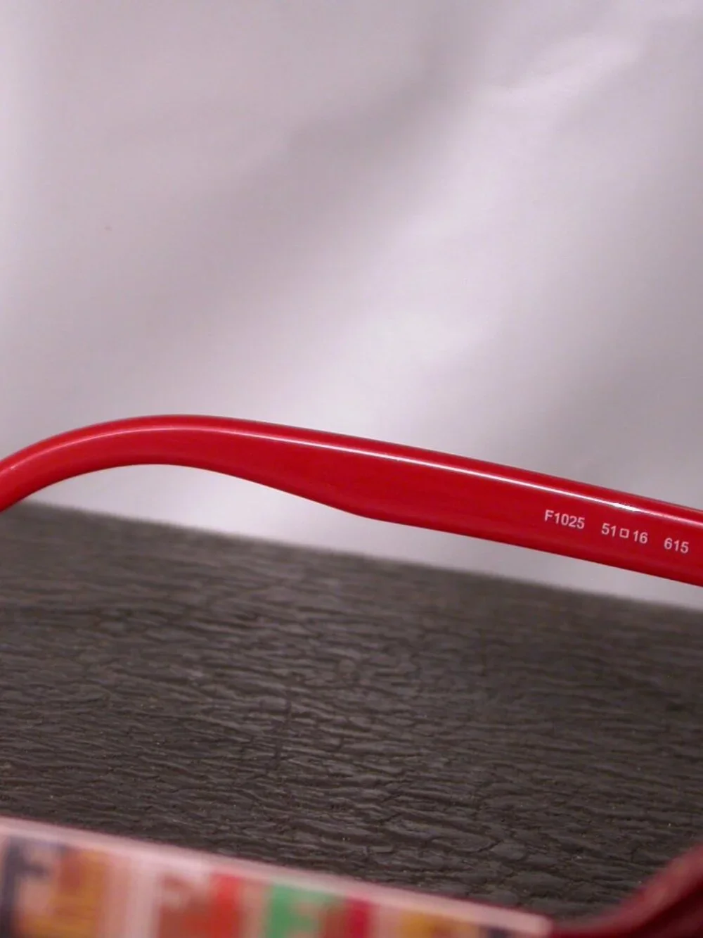 Fendi Bright Red Logos Designer Eyeglasses Made in Italy